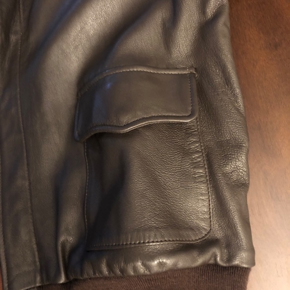 US Authentic Goatskin A2 Leather Jacket (US Army Air Force) - Picture 8 of 10